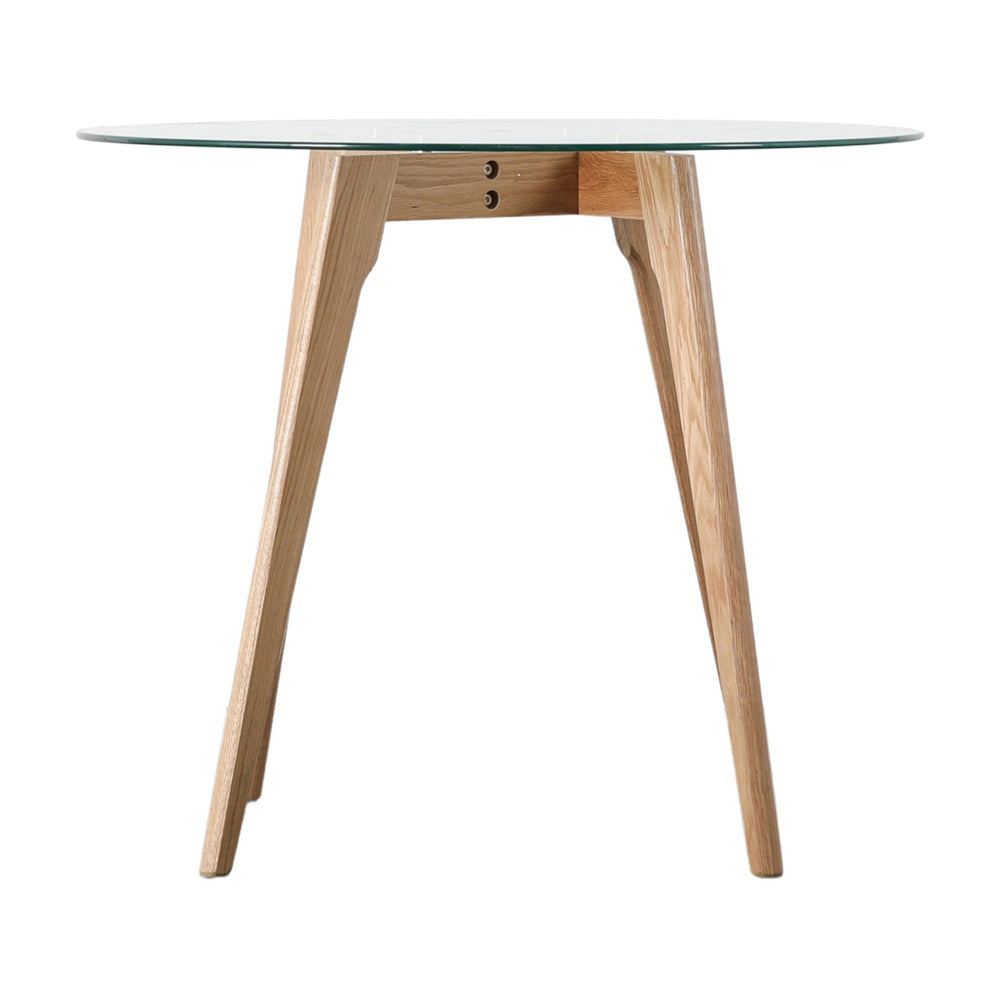 Gallery Interiors Blair Round Dining Table in Oak