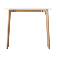 Gallery Interiors Blair Console Table in Oak