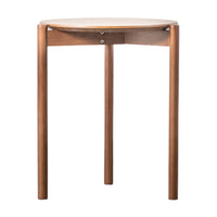 Gallery Interiors Burley Side Table in Walnut