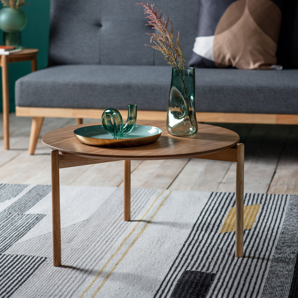 Gallery Interiors Burley Coffee Table in Oak