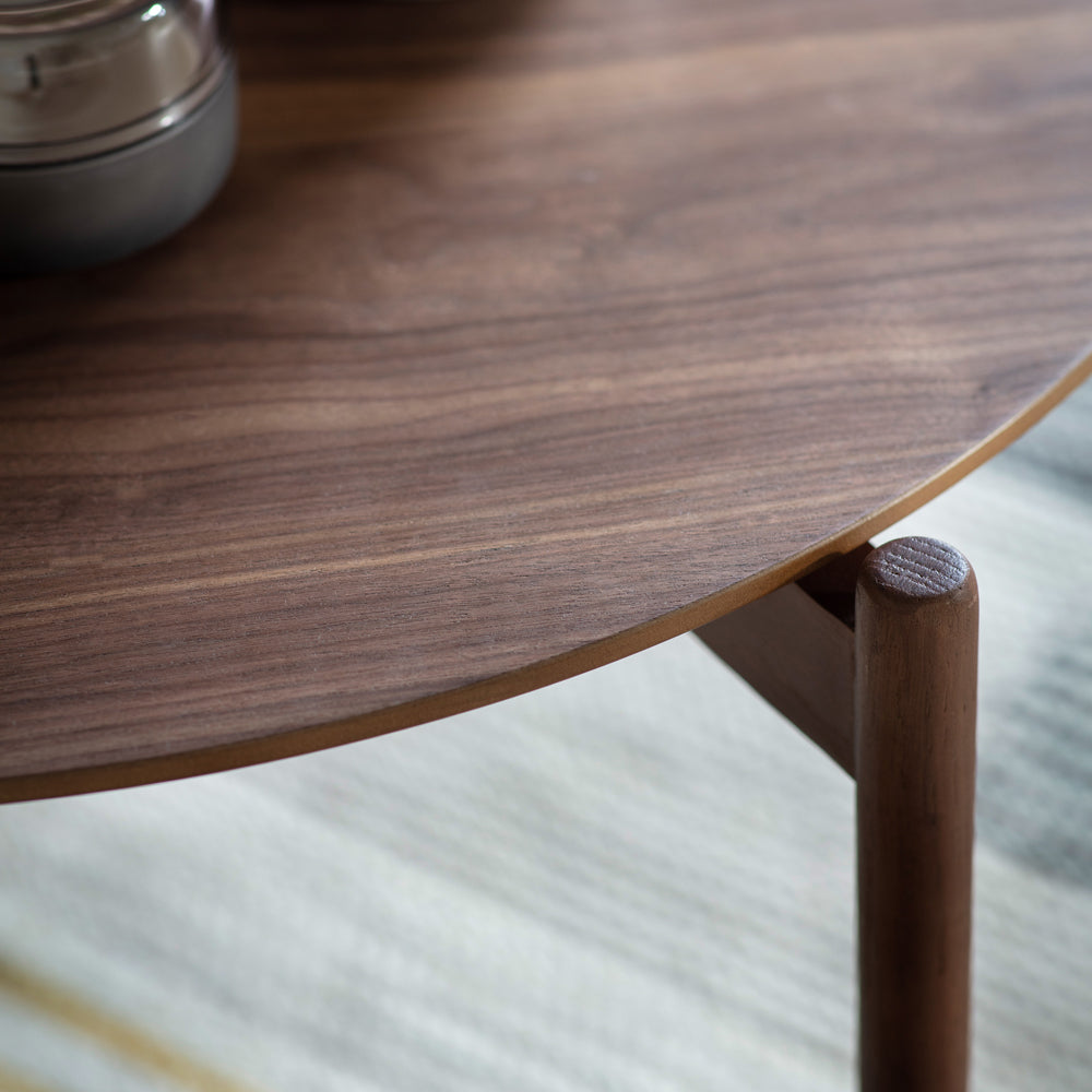 Gallery Interiors Burley Coffee Table in Walnut