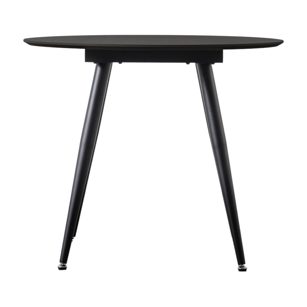 Gallery Interiors Astley Round Dining Table in Black