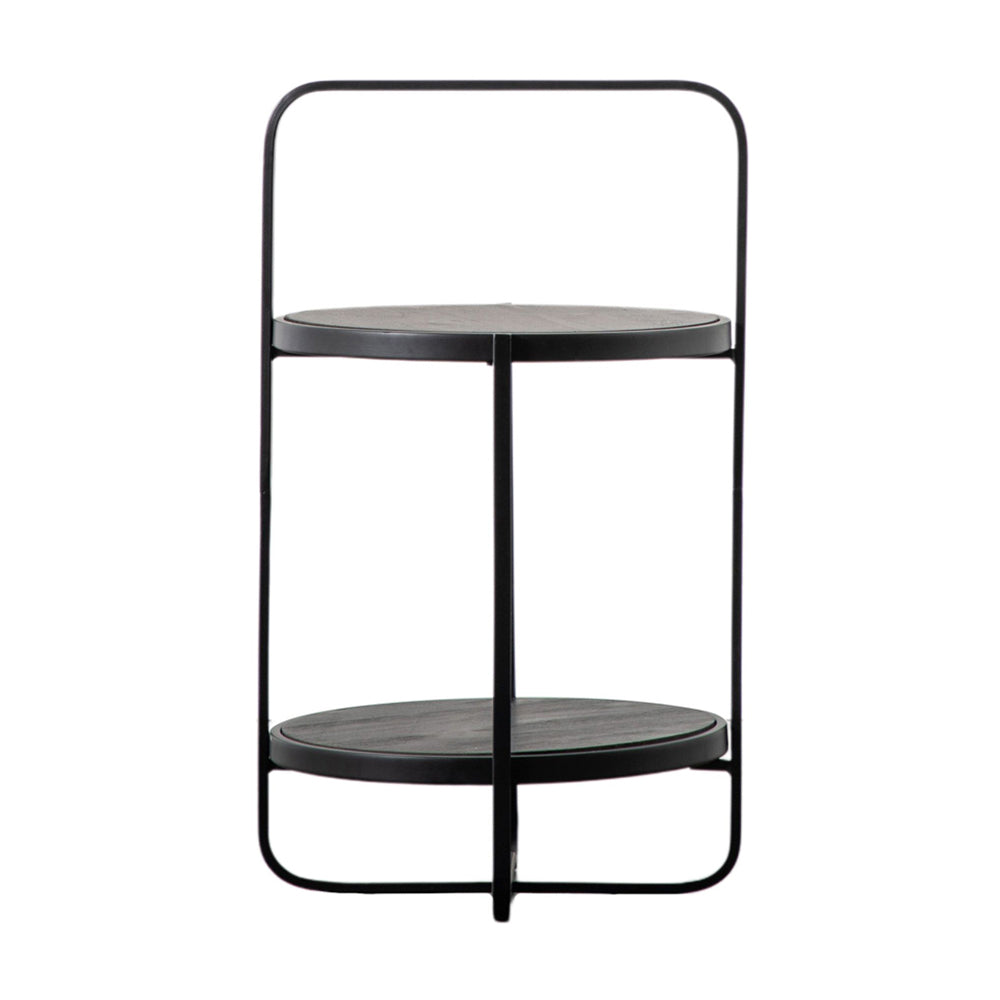 Gallery Interiors Dunley Side Table in Black