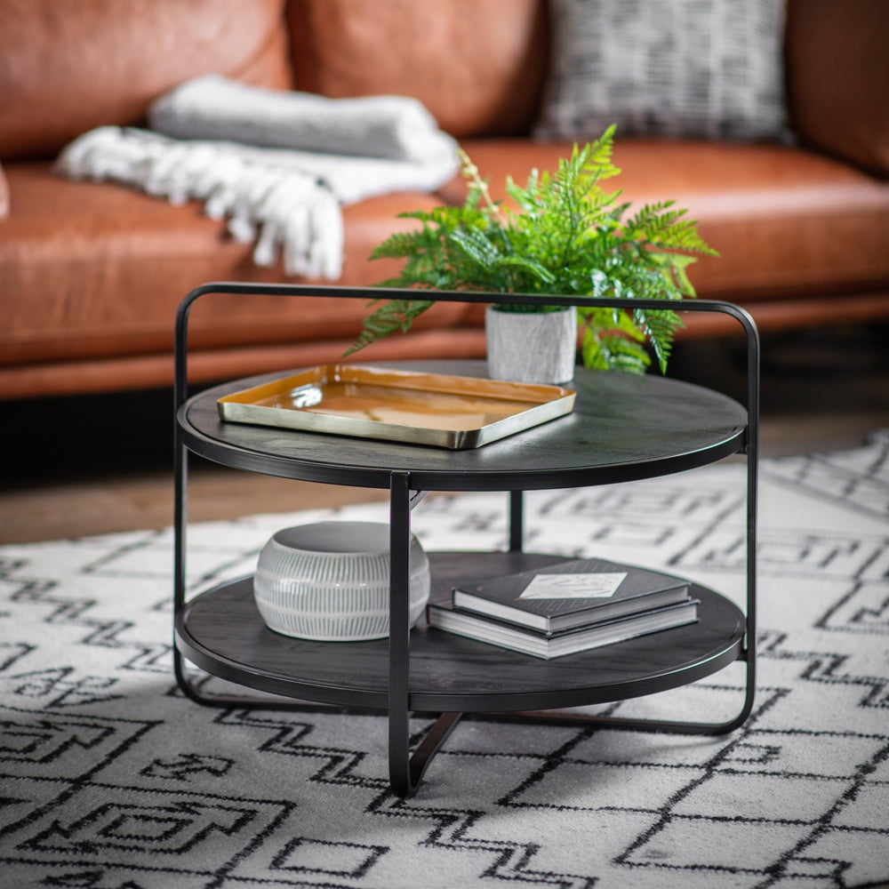 Gallery Interiors Dunley Coffee Table in Black