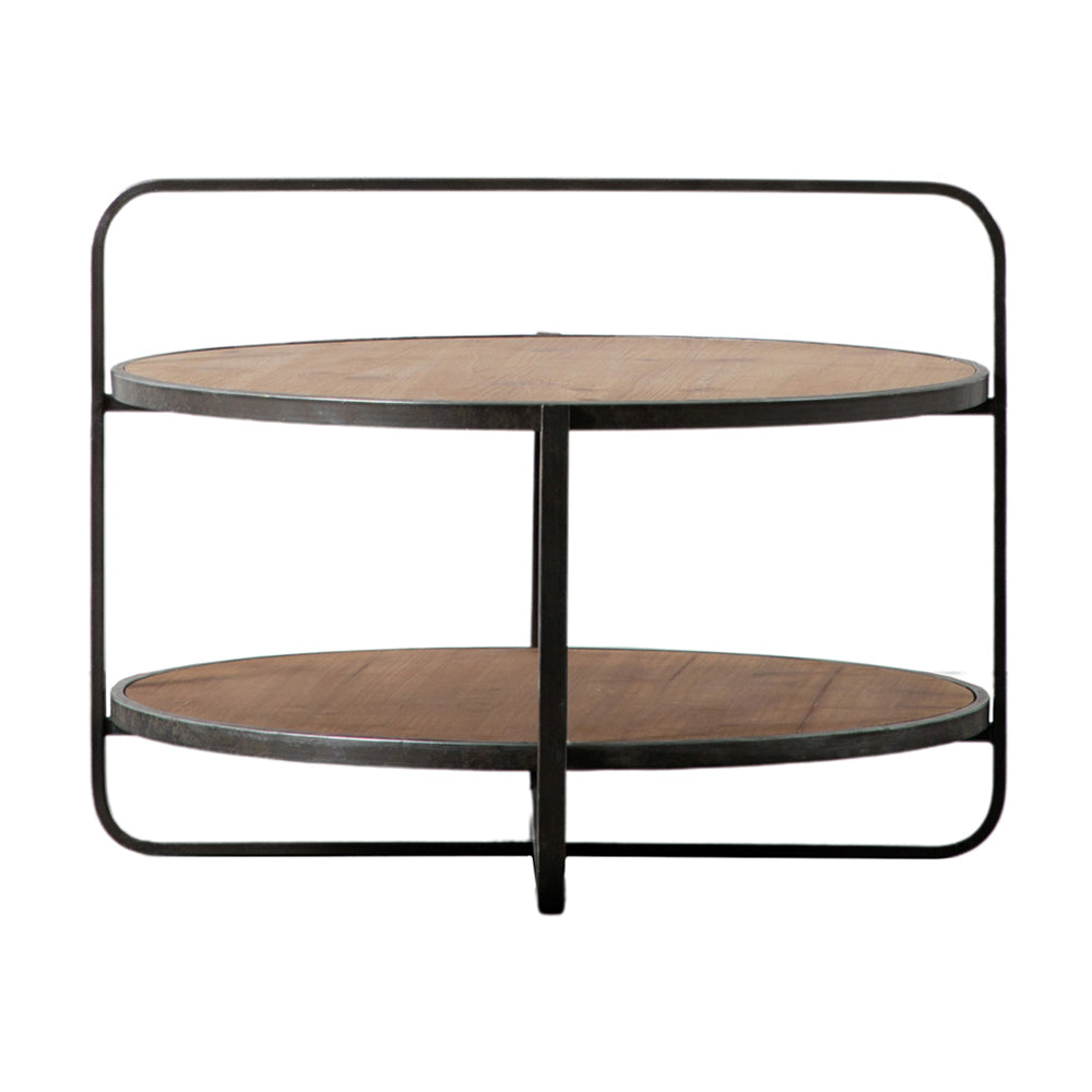 Dunley Round Coffee Table - Oak GalleryDirect 1