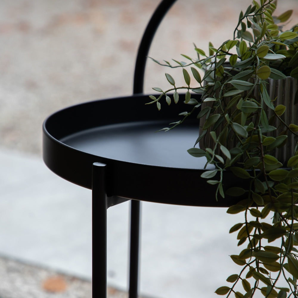 Gallery Interiors Melbury Side Table in Black