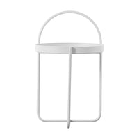 Gallery Interiors Melbury Side Table in White