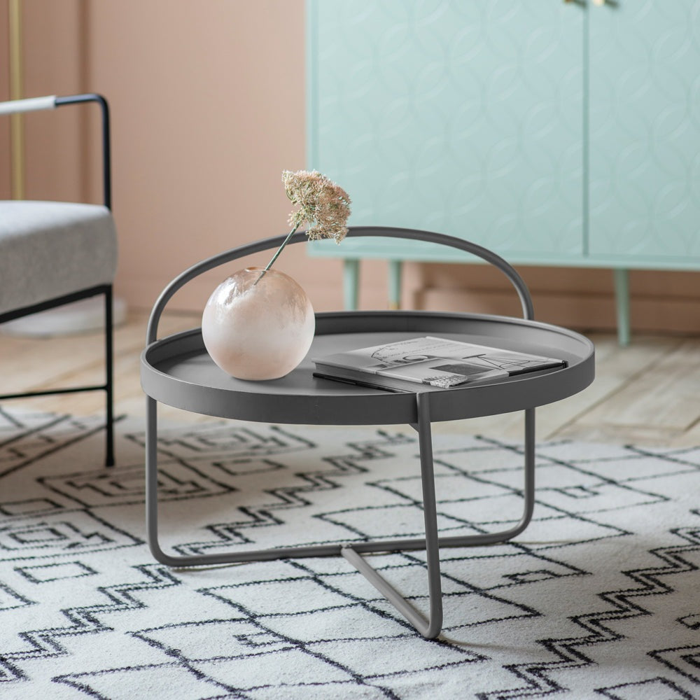 Melbury Round Coffee Table - Grey GalleryDirect 2
