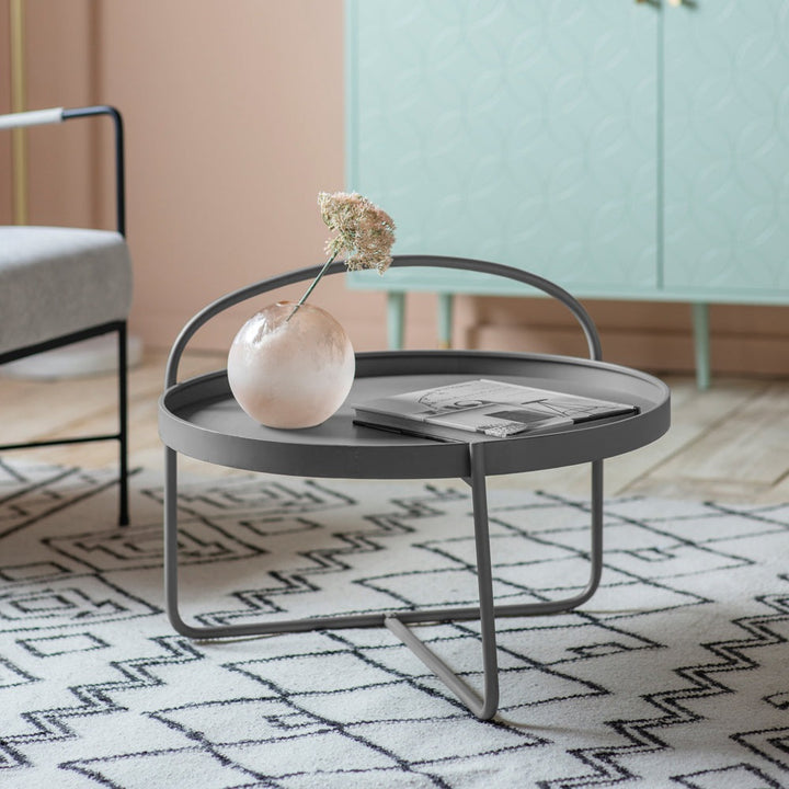 Melbury Round Coffee Table - Grey GalleryDirect 2