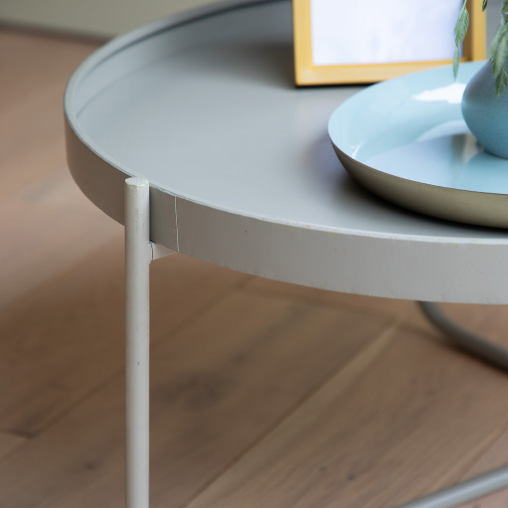 Melbury Round Coffee Table - Grey GalleryDirect 3