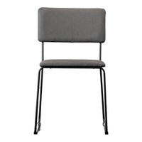 Gallery Interiors Set of 2 Turchi Dining Chairs in Slate Grey