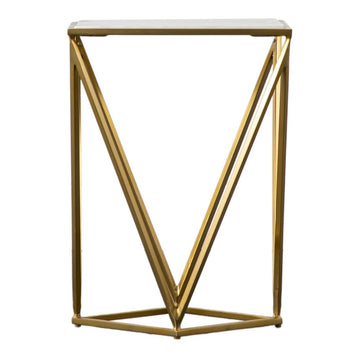 Gallery Interiors Murray Side Table Gold