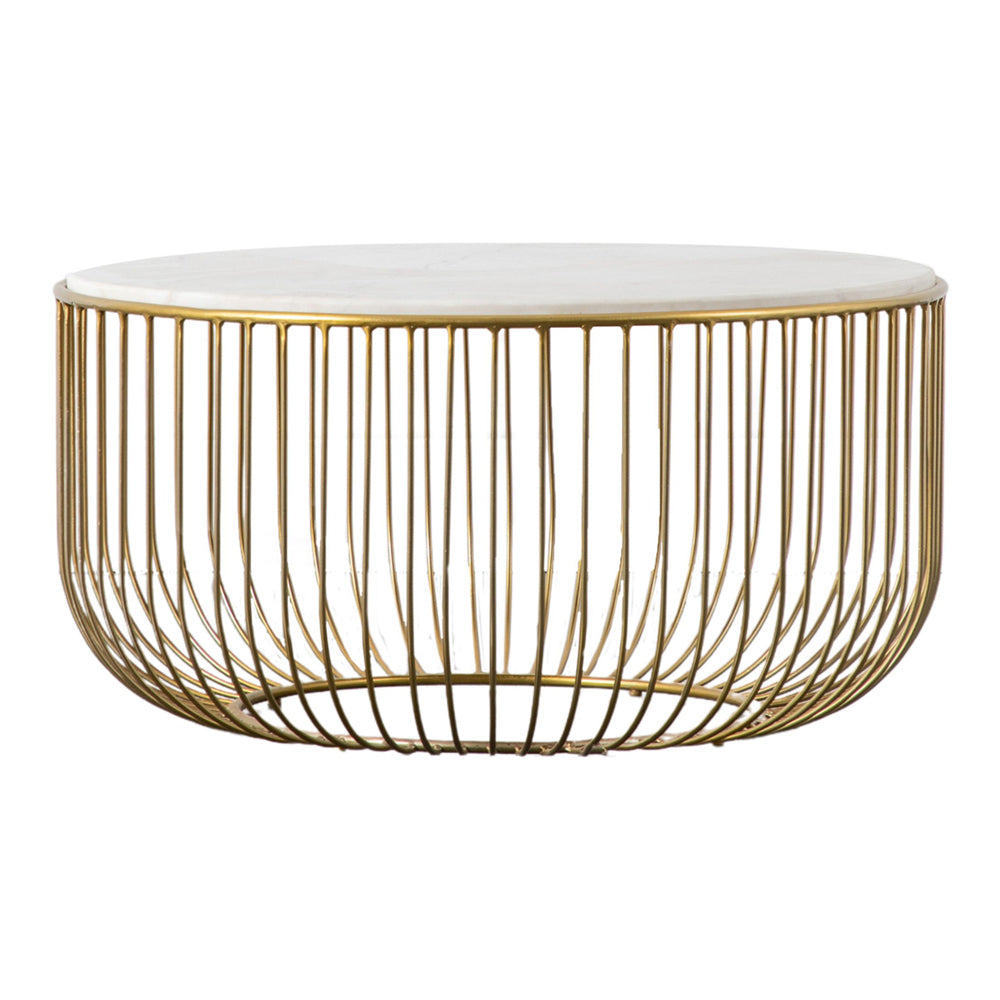 Gallery Interiors Deonte Coffee Table Gold
