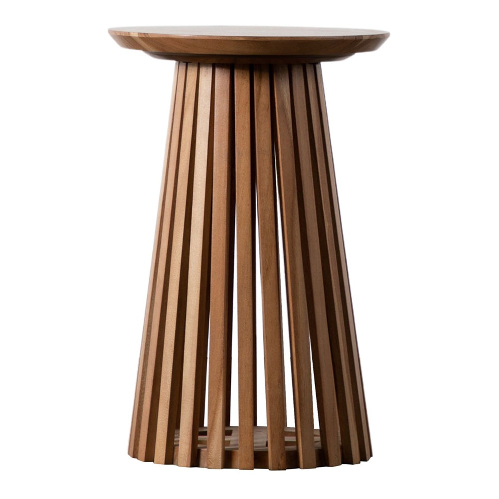 Gallery Interiors Goodwin Slatted Side Table Oak