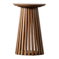 Gallery Interiors Goodwin Slatted Side Table Oak