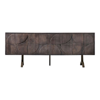 Gallery Interiors Fortuna 4 Door Sideboard in Brown