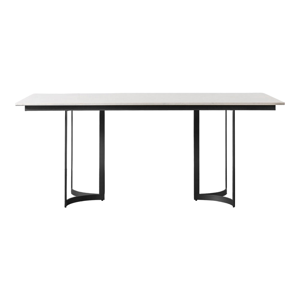 Gallery Interiors Linus 6 Seater Dining Table in Black