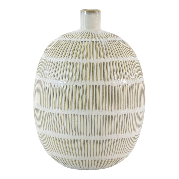 Azealia Vase - Natural & White GalleryDirect 1