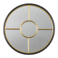 Gallery Interiors Ovesen Mirror Black And Gold