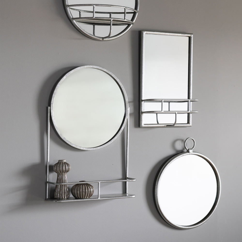 Gallery Interiors Maddison Wall Mirror Silver