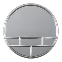 Gallery Interiors Isaac Round Mirror Silver