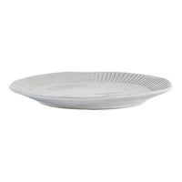 Gallery Interiors Set of 4 Ellington Organic Ridged Dinner Plate Natural