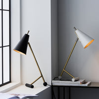 Olivia's Lydia Table Lamp in Antique Brass & Black