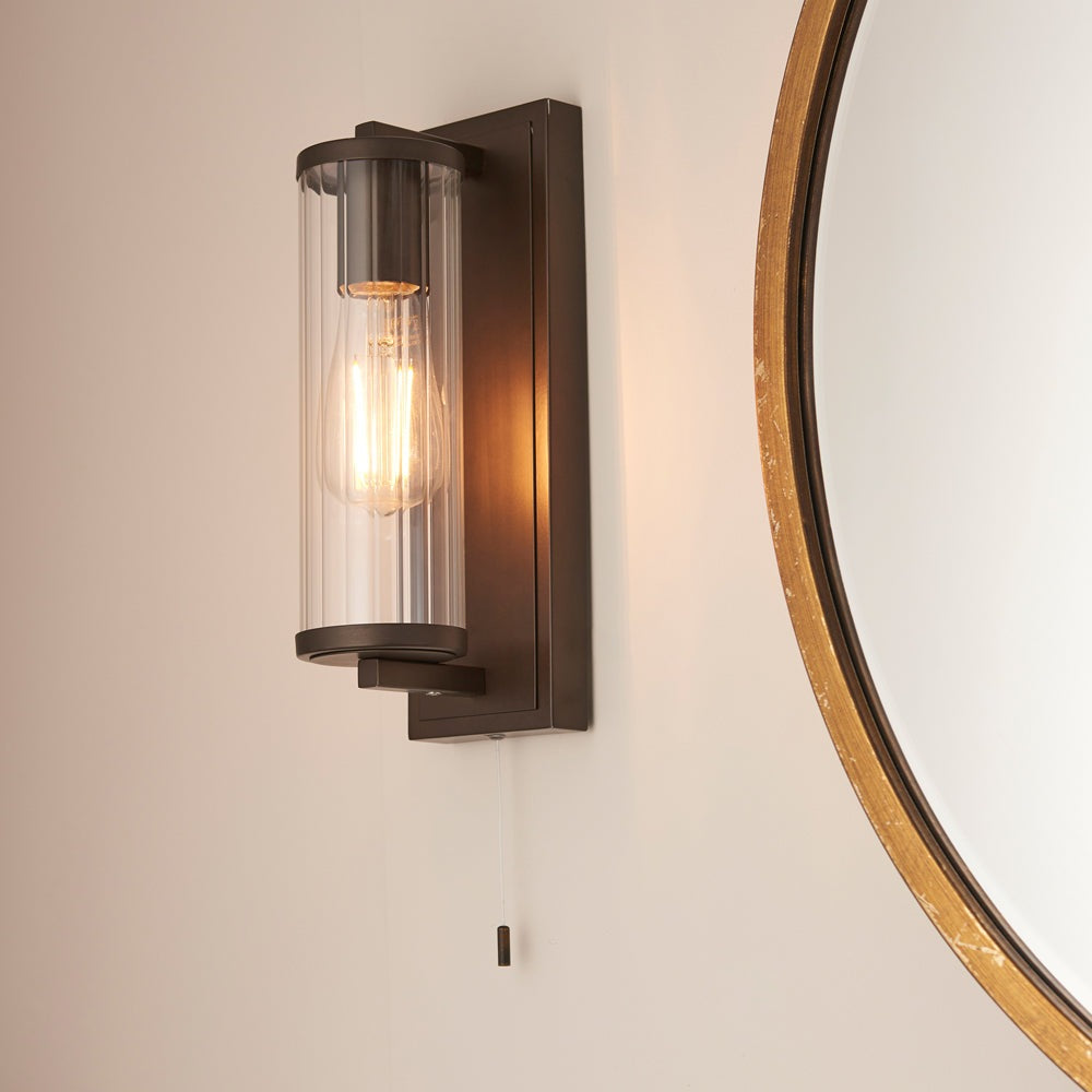 OLivia's Christel Bathroom Wall Light in Bronze