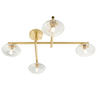 Olivia's Harper Bathroom 4 Ceiling Light in Satin Brass