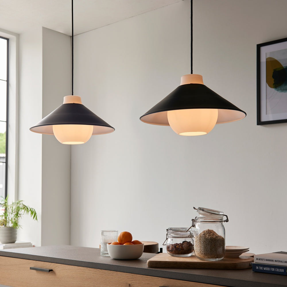 Olivia's Hallie Straight Pendant Light in Black