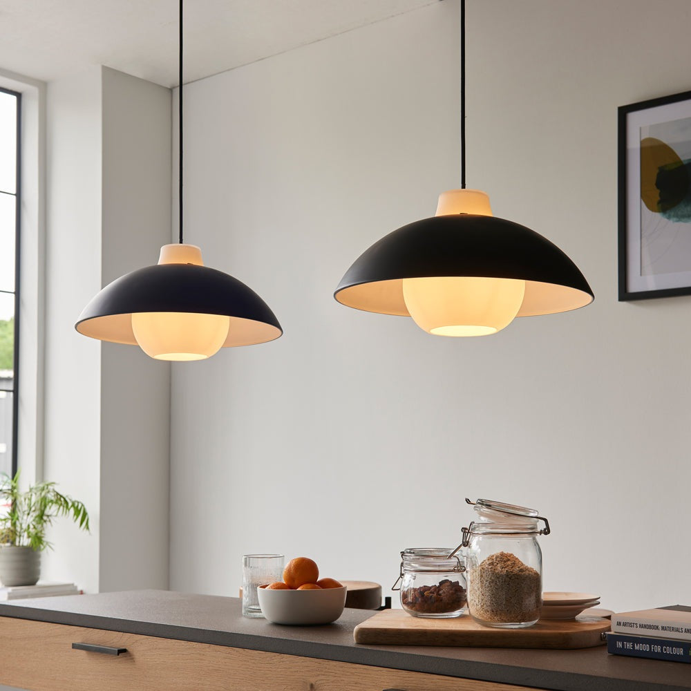 Olivia's Hallie Curved Pendant Light in Black