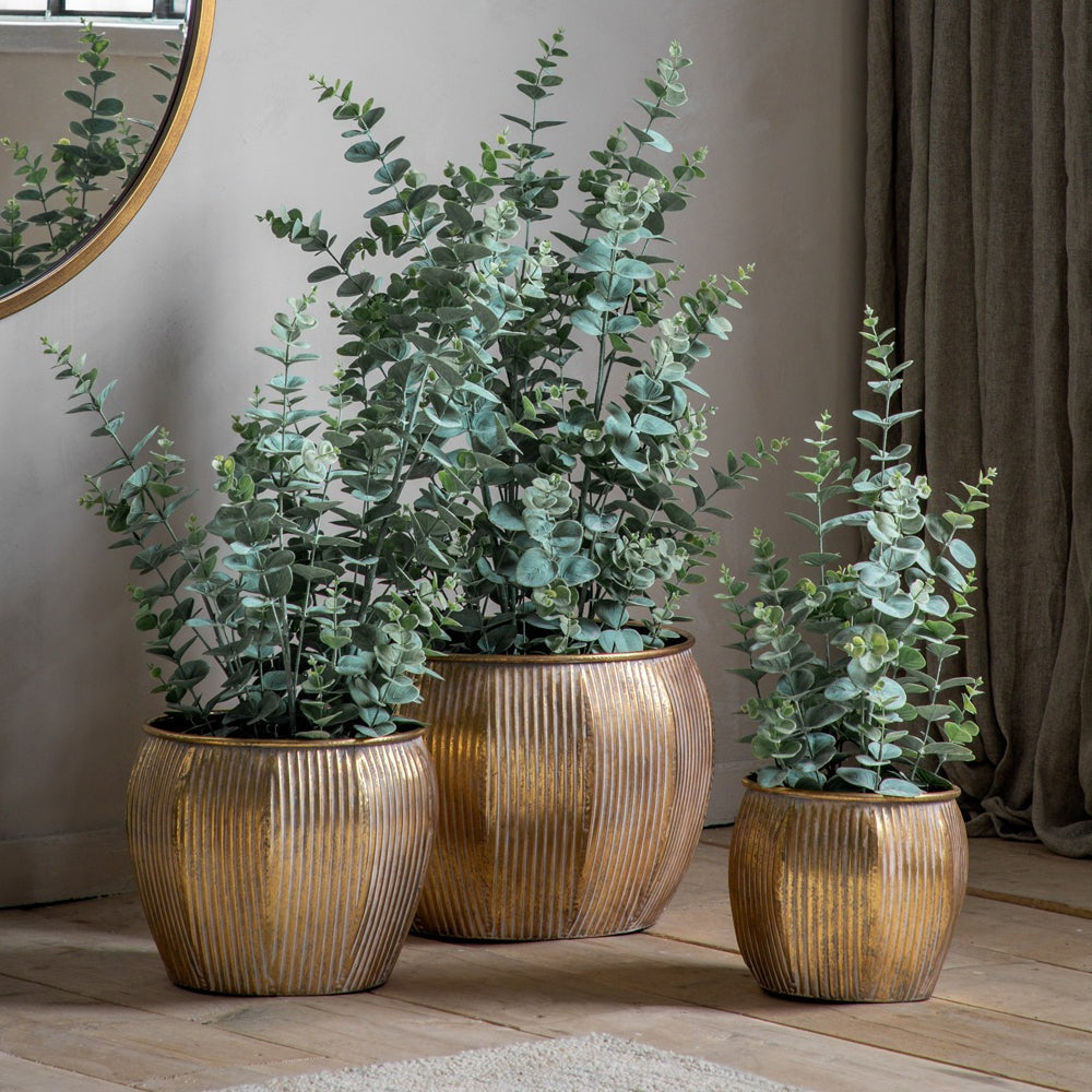 Gallery Interiors Potted Eucalyptus Bush Green Large