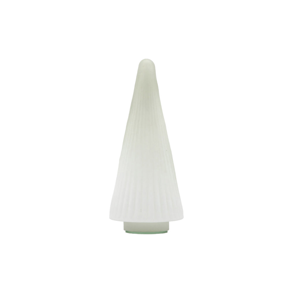 Ribbed Frosted Glass Small Tree - White GalleryDirect 2