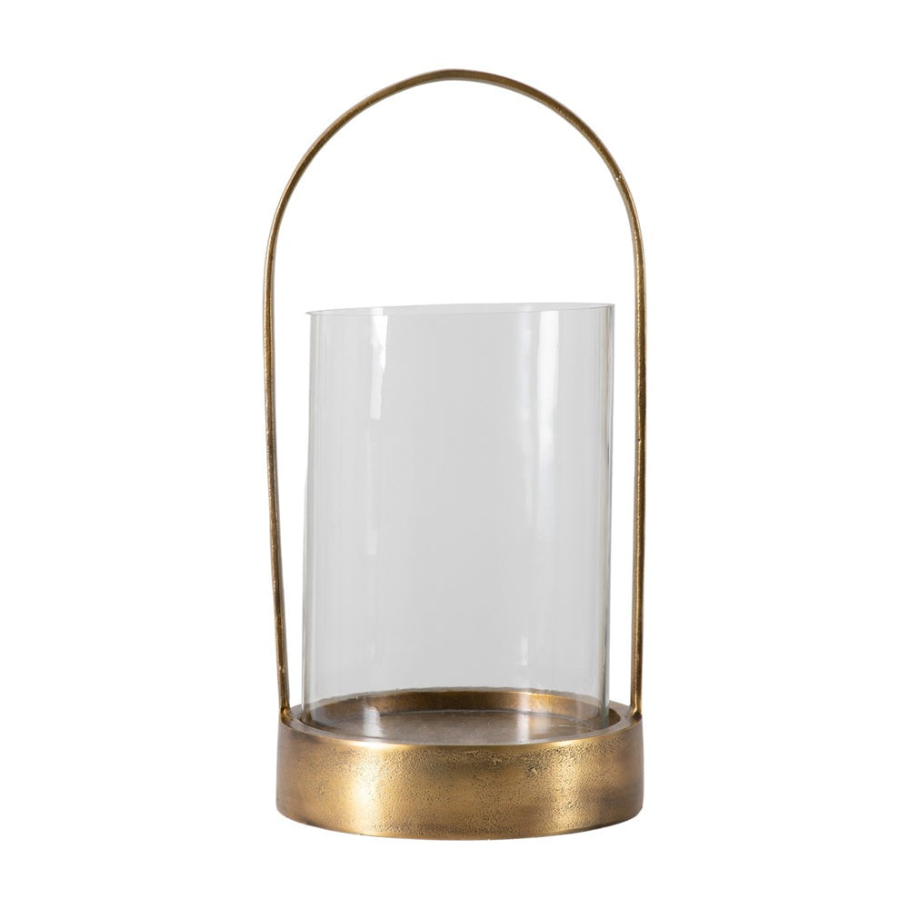 Gallery Interiors Linton Hurricane in Antique Brass Finish