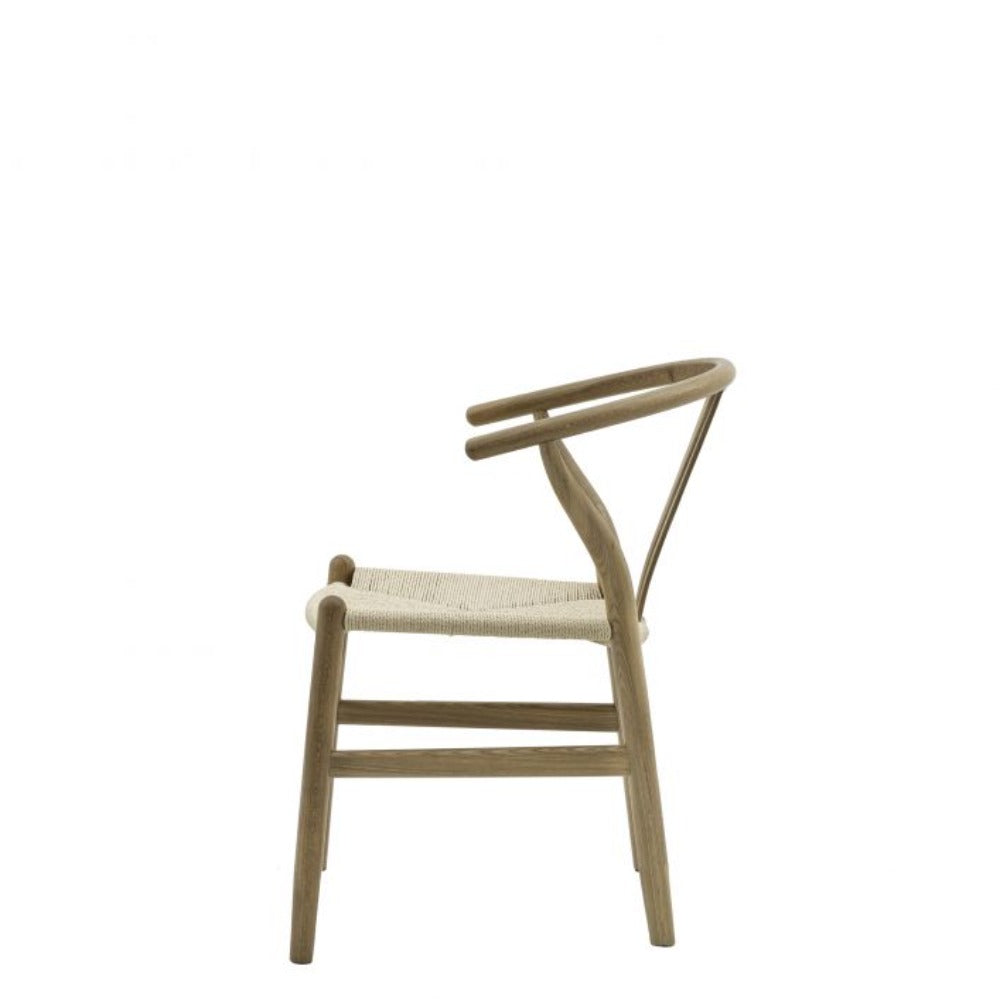 Gallery Interiors Set of 2 Houston Dining Chairs in Natural