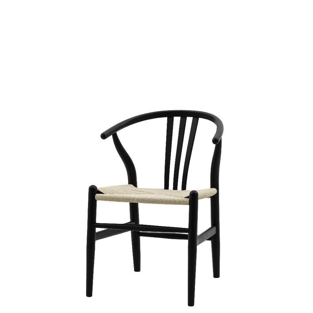 Gallery Interiors Set of 2 Houston Dining Chairs in Black