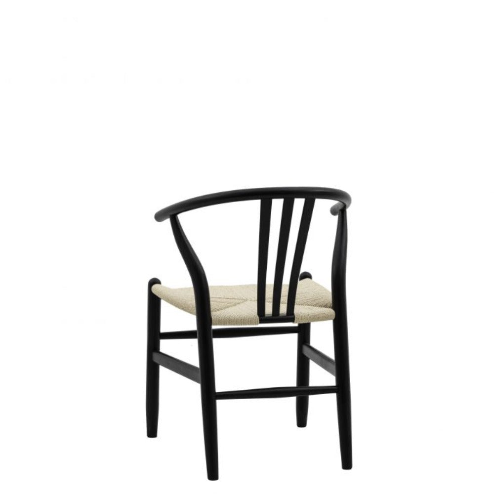 Gallery Interiors Set of 2 Houston Dining Chairs in Black