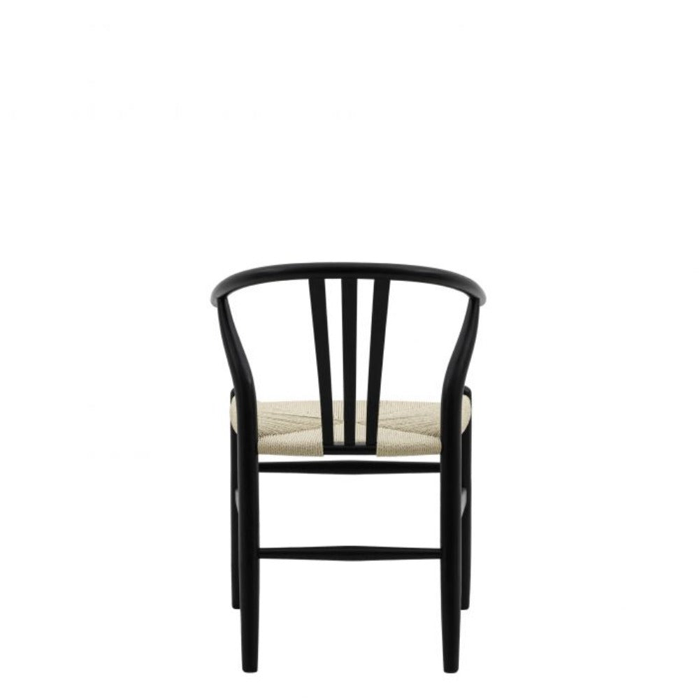 Gallery Interiors Set of 2 Houston Dining Chairs in Black