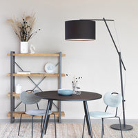 Olivia's Nordic Living Collection - Thore Floor Lamp in Black