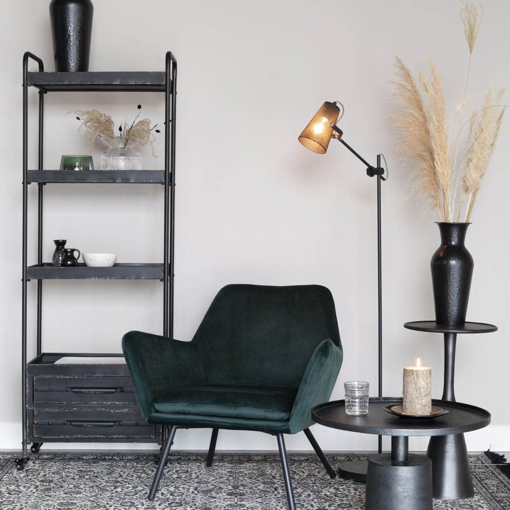 Olivia's Nordic Living Collection - Frost Floor Lamp in Black