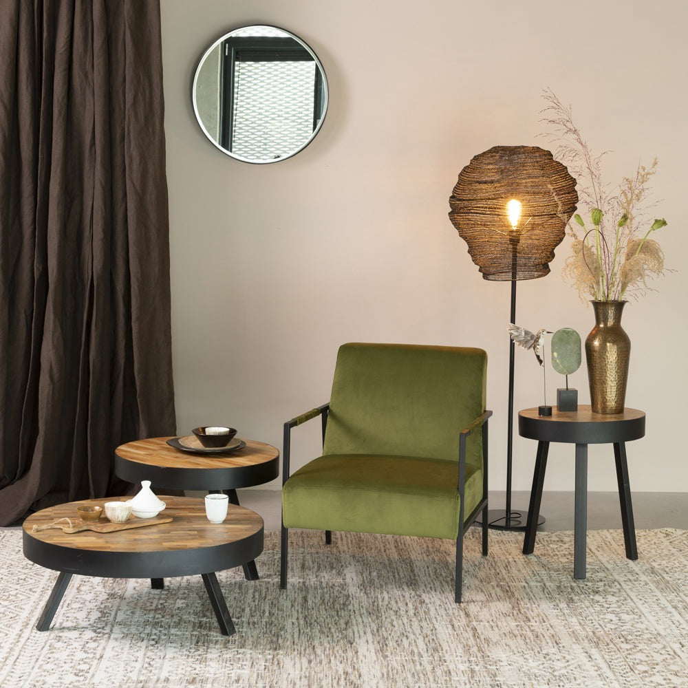 Olivia's Nordic Living Collection - Lea Floor Lamp in Black