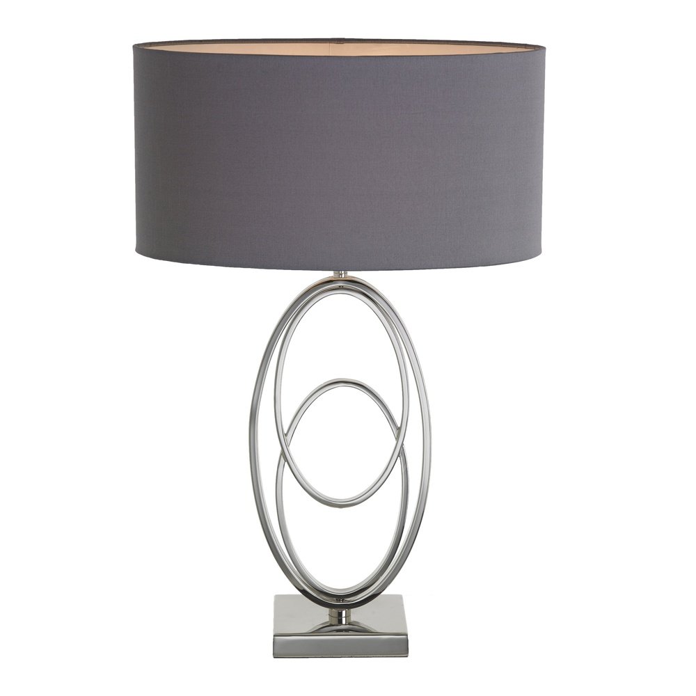 RV Astley Oval Rings Table Lamp Nickel