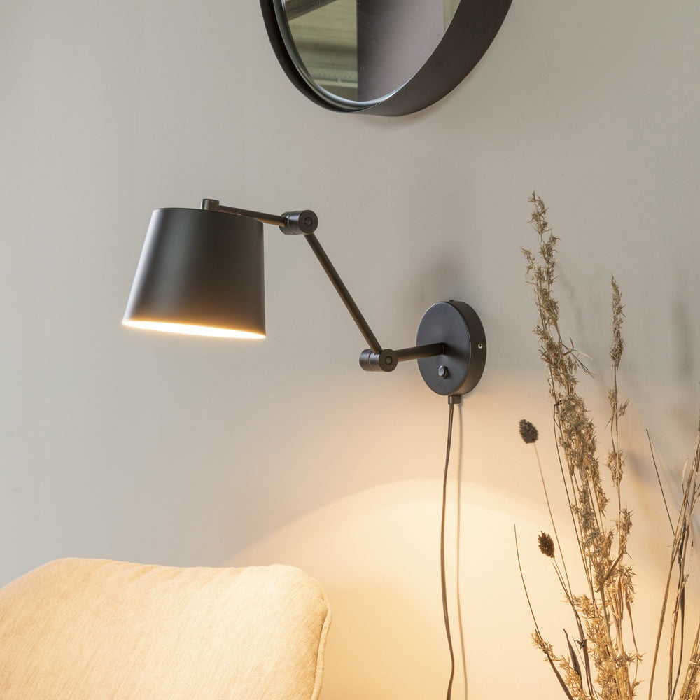 Olivia's Nordic Living Collection - Haley Wall Lamp in Black