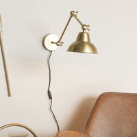 Olivia's Nordic Living Collection - Ame Wall Lamp in Brass