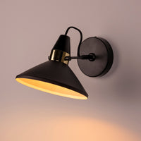 Olivia's Nordic Living Collection Joal Wall Light in Black