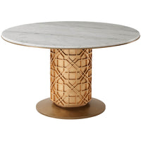 Theodore Alexander Colter Small Round Dining Table in Marble