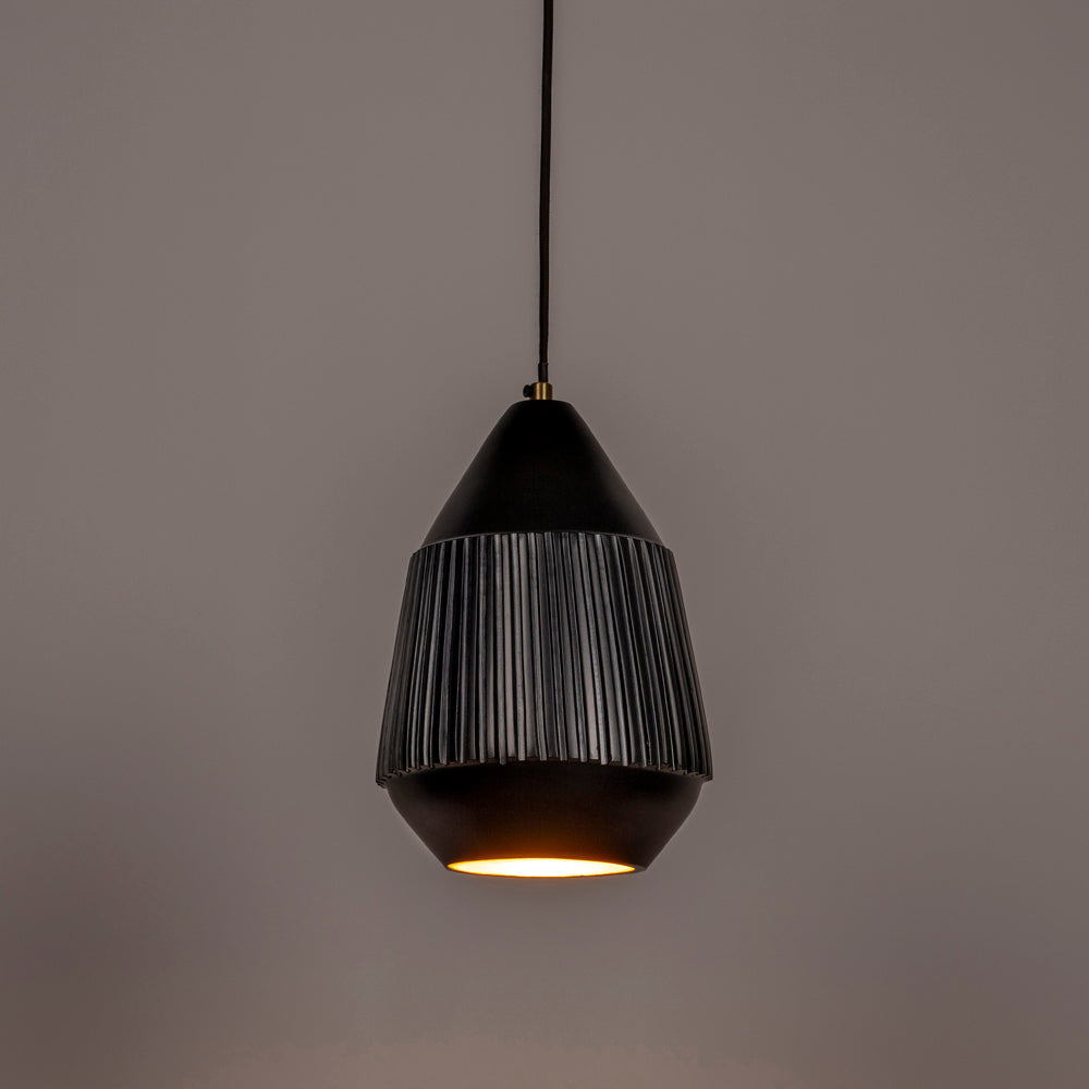 Olivia's Nordic Living Collection Ayla Pendant Light in Black