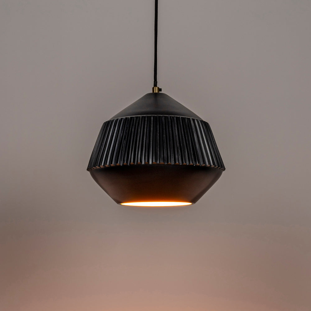 Olivia's Nordic Living Collection Ayla Pendant Light in Black