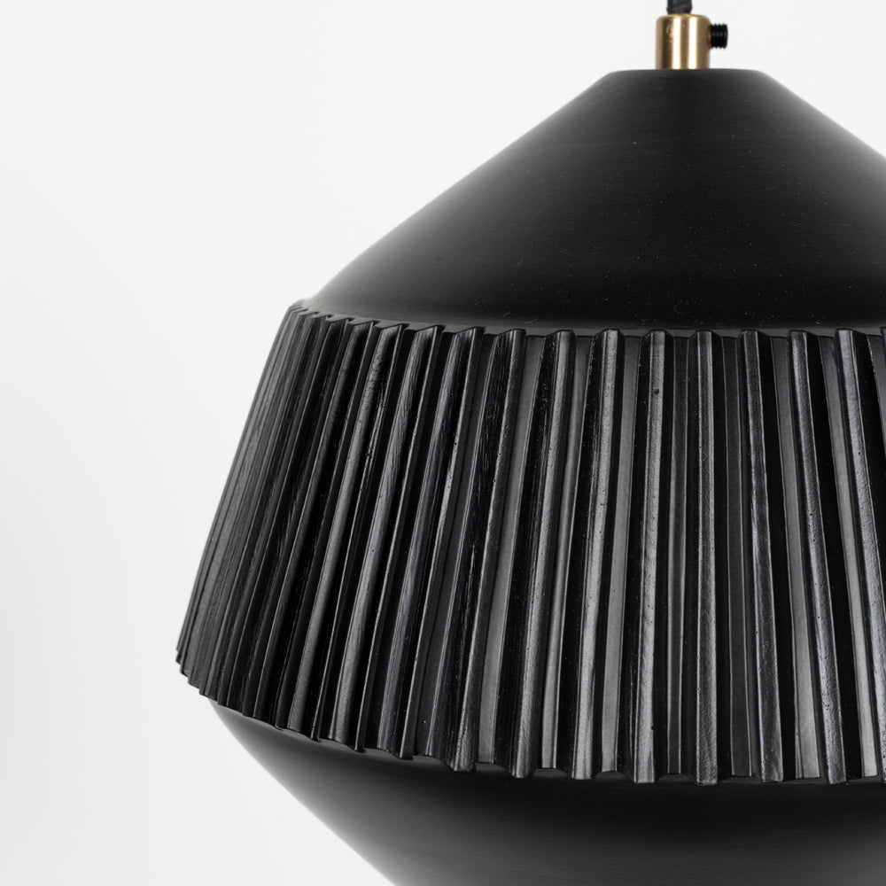 Olivia's Nordic Living Collection Ayla Pendant Light in Black