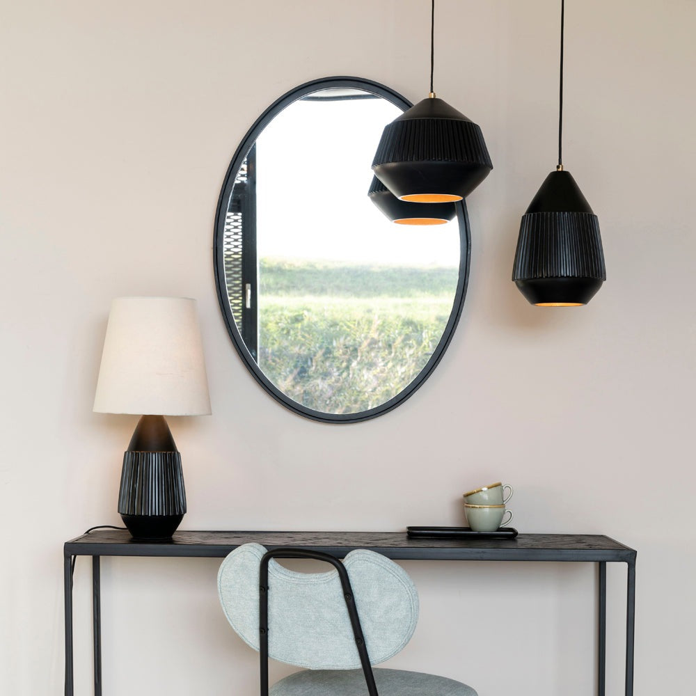 Olivia's Nordic Living Collection Ayla Pendant Light in Black